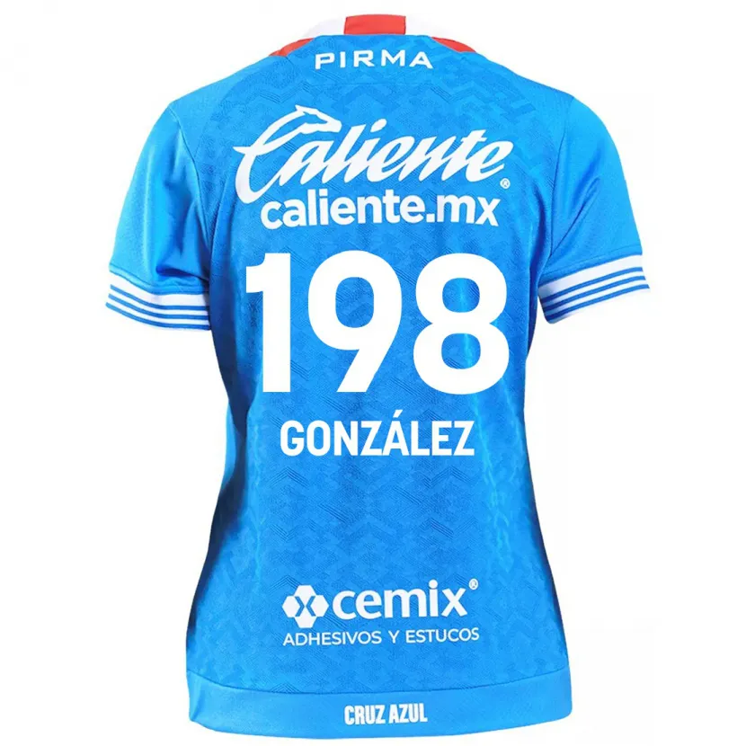 DanxenキッズKenneth González#198スカイブルーホームシャツ2024/25ジャージーユニフォーム