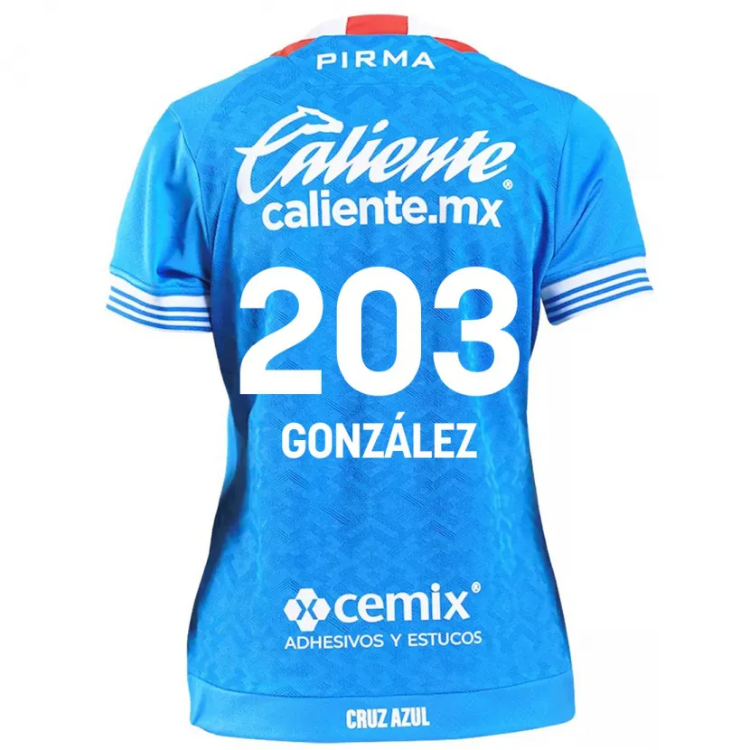 DanxenキッズRogelio González#203スカイブルーホームシャツ2024/25ジャージーユニフォーム