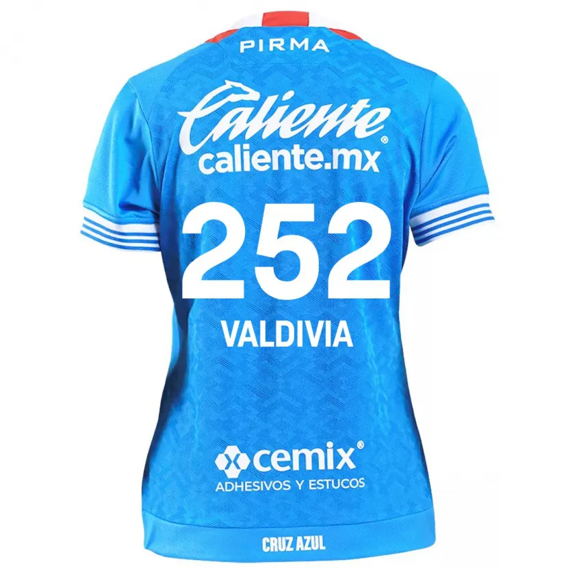 DanxenキッズChristian Valdivia#252スカイブルーホームシャツ2024/25ジャージーユニフォーム