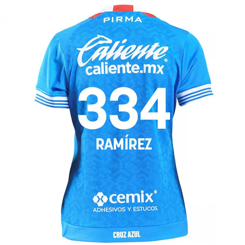 DanxenキッズMauricio Ramírez#334スカイブルーホームシャツ2024/25ジャージーユニフォーム