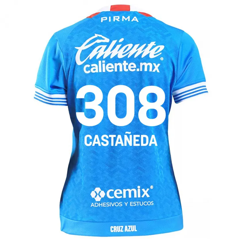 DanxenキッズEmiliano Castañeda#308スカイブルーホームシャツ2024/25ジャージーユニフォーム