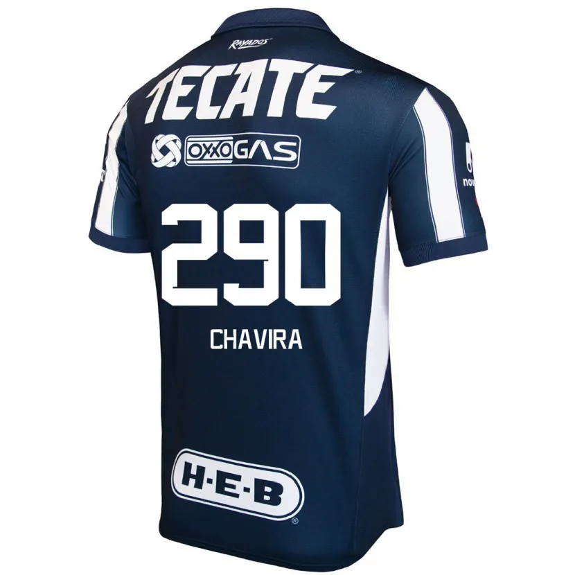 DanxenキッズDiego Chavira#290青 赤 白ホームシャツ2024/25ジャージーユニフォーム