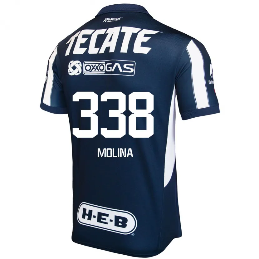 DanxenキッズJohann Molina#338青 赤 白ホームシャツ2024/25ジャージーユニフォーム