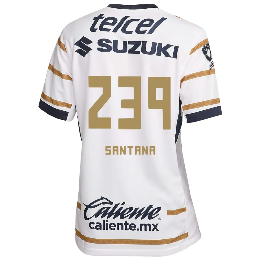 DanxenキッズGuillermo Santana#239ホワイトオブシディアンホームシャツ2024/25ジャージーユニフォーム