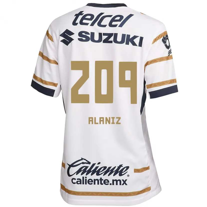 DanxenキッズJorge Alaniz#209ホワイトオブシディアンホームシャツ2024/25ジャージーユニフォーム
