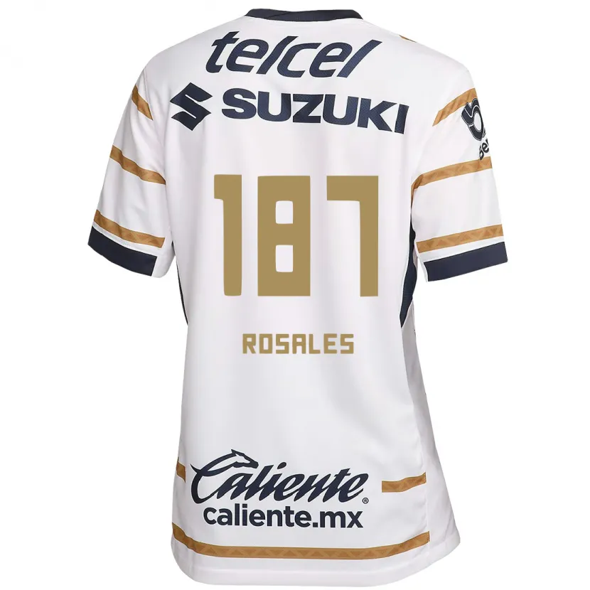 DanxenキッズAlonso Rosales#187ホワイトオブシディアンホームシャツ2024/25ジャージーユニフォーム
