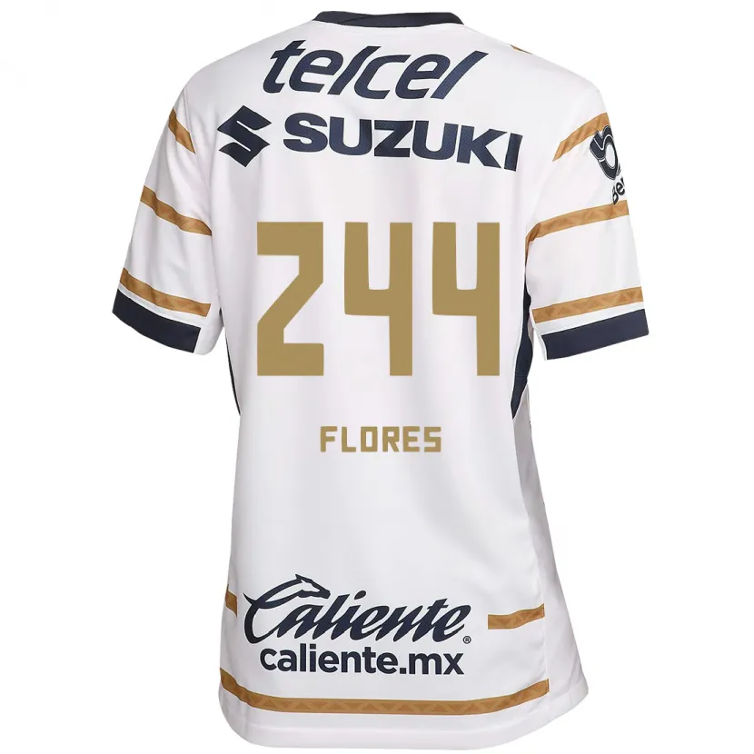 DanxenキッズJonathan Flores#244ホワイトオブシディアンホームシャツ2024/25ジャージーユニフォーム