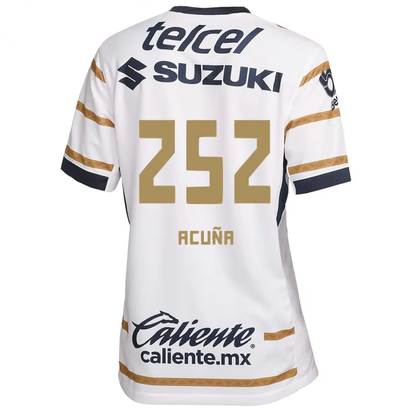DanxenキッズJosé Acuña#252ホワイトオブシディアンホームシャツ2024/25ジャージーユニフォーム