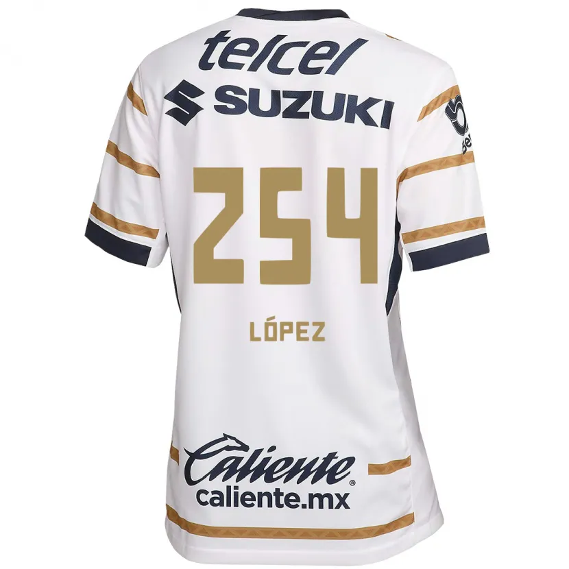 DanxenキッズSantiago López#254ホワイトオブシディアンホームシャツ2024/25ジャージーユニフォーム