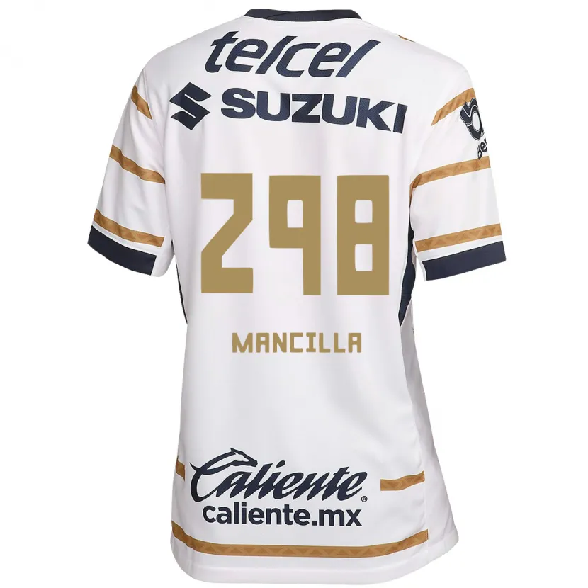 DanxenキッズJosé Mancilla#298ホワイトオブシディアンホームシャツ2024/25ジャージーユニフォーム