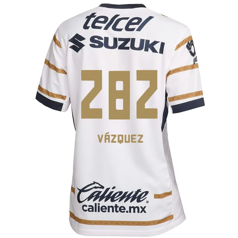 DanxenキッズAustin Vázquez#282ホワイトオブシディアンホームシャツ2024/25ジャージーユニフォーム