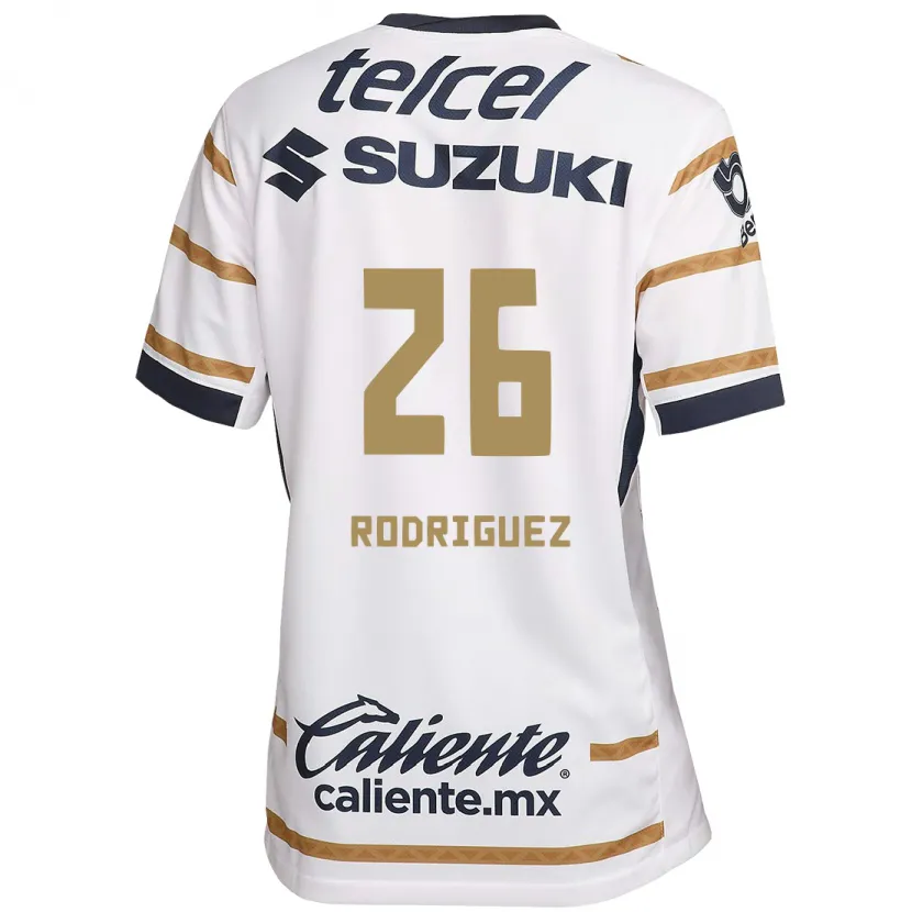Danxenキッズルシア・ロドリゲス#26ホワイトオブシディアンホームシャツ2024/25ジャージーユニフォーム
