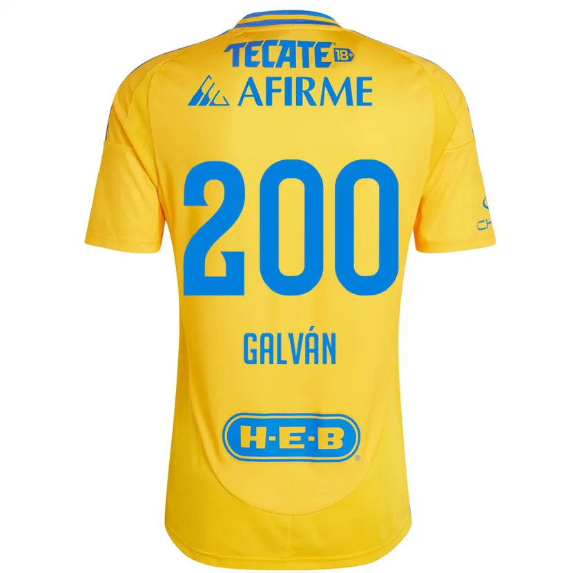 Danxenキッズイサイアス・ガルバン#200ゴールドイエローホームシャツ2024/25ジャージーユニフォーム