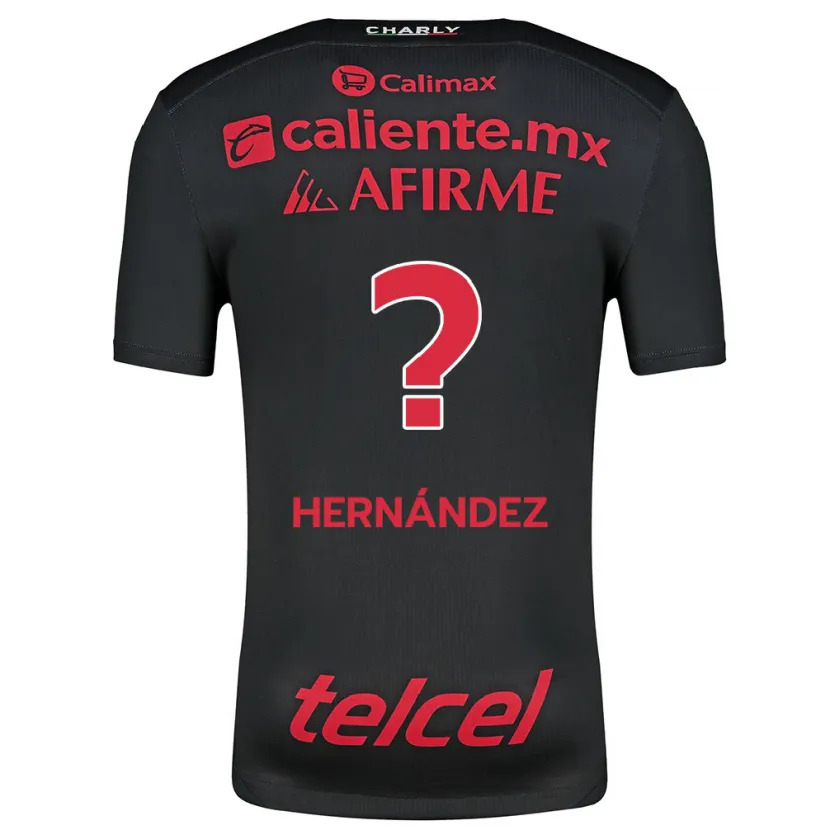 DanxenキッズBetsiel Hernández#0ブラックレッドホームシャツ2024/25ジャージーユニフォーム