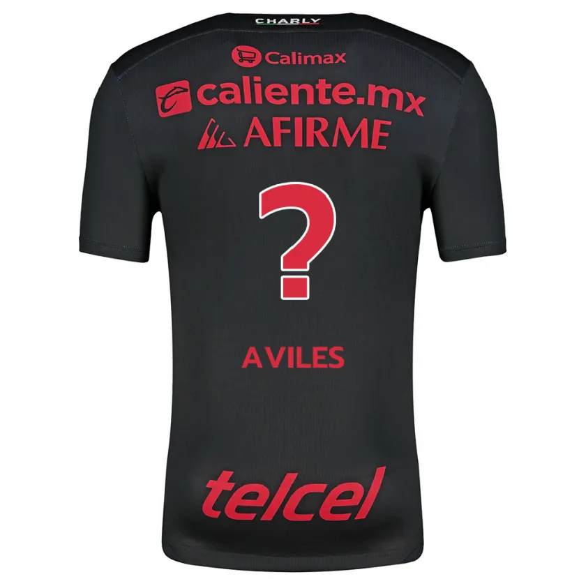 DanxenキッズEmiliano Aviles#0ブラックレッドホームシャツ2024/25ジャージーユニフォーム