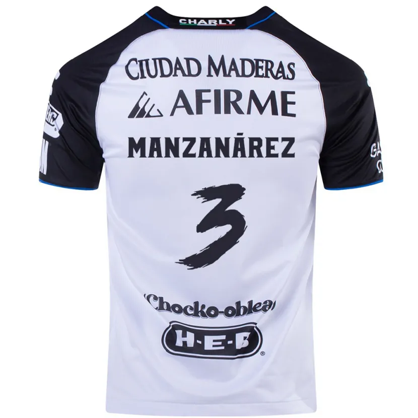 DanxenキッズÓscar Manzanárez#3ブラックブルーホームシャツ2024/25ジャージーユニフォーム