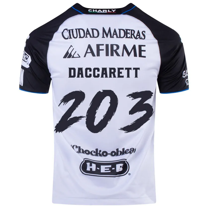 DanxenキッズJuan Daccarett#203ブラックブルーホームシャツ2024/25ジャージーユニフォーム