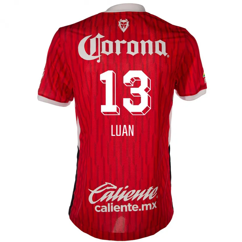 DanxenキッズLuan#13赤白ホームシャツ2024/25ジャージーユニフォーム