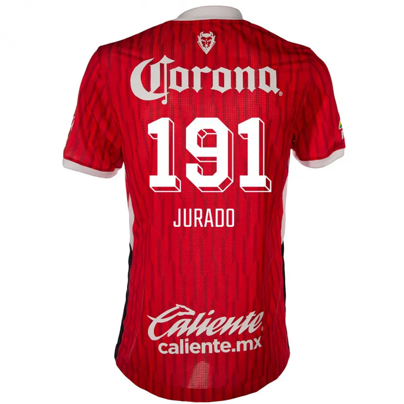 DanxenキッズPablo Jurado#191赤白ホームシャツ2024/25ジャージーユニフォーム
