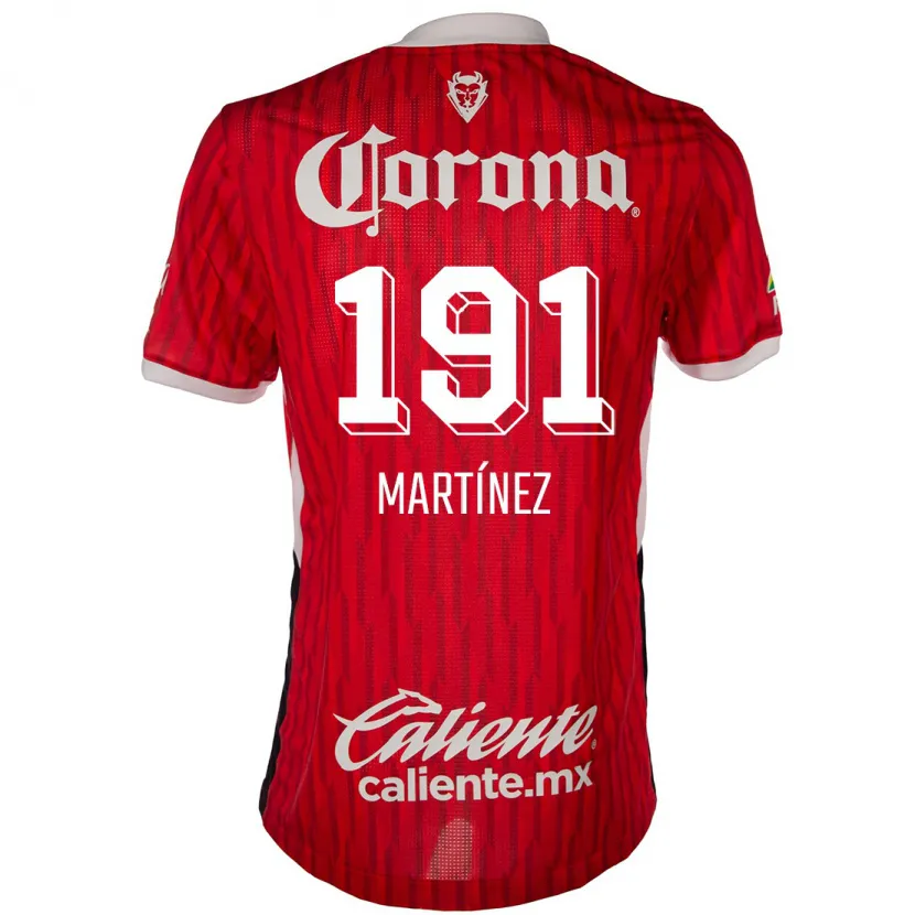 DanxenキッズKevin Martínez#191赤白ホームシャツ2024/25ジャージーユニフォーム