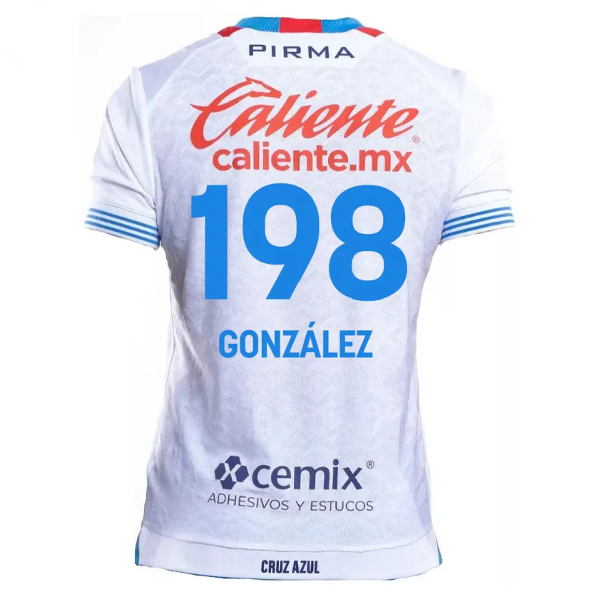 DanxenキッズKenneth González#198白青アウェイシャツ2024/25ジャージーユニフォーム