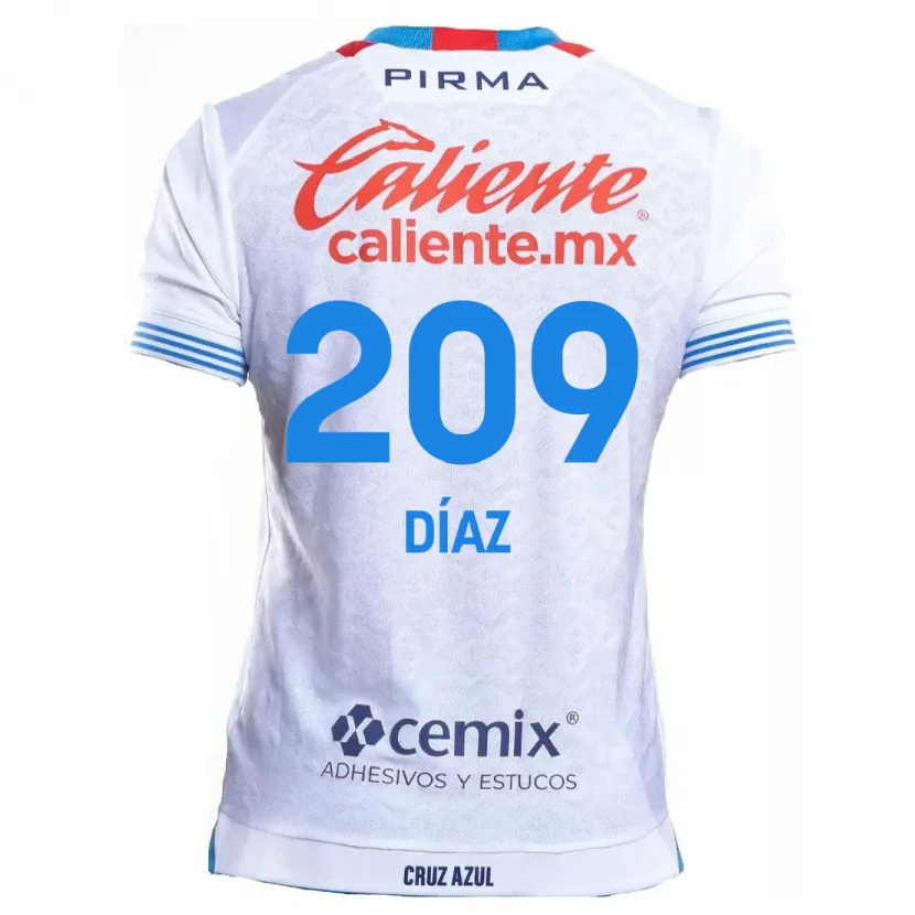 Danxenキッズホスエ・ディアス・ゴンサレス#209白青アウェイシャツ2024/25ジャージーユニフォーム