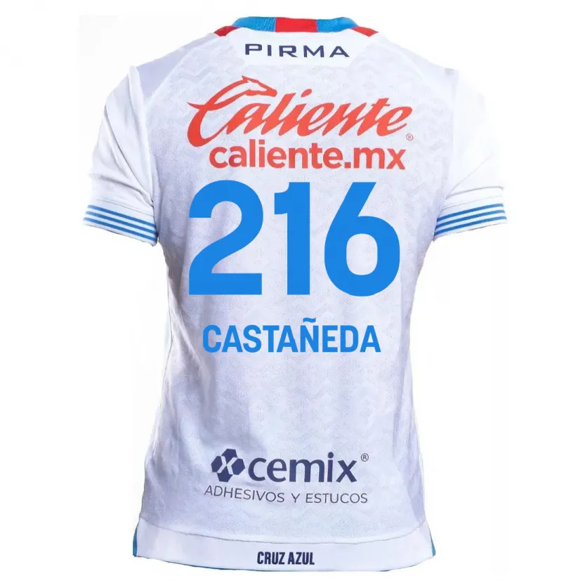 DanxenキッズIan Castañeda#216白青アウェイシャツ2024/25ジャージーユニフォーム