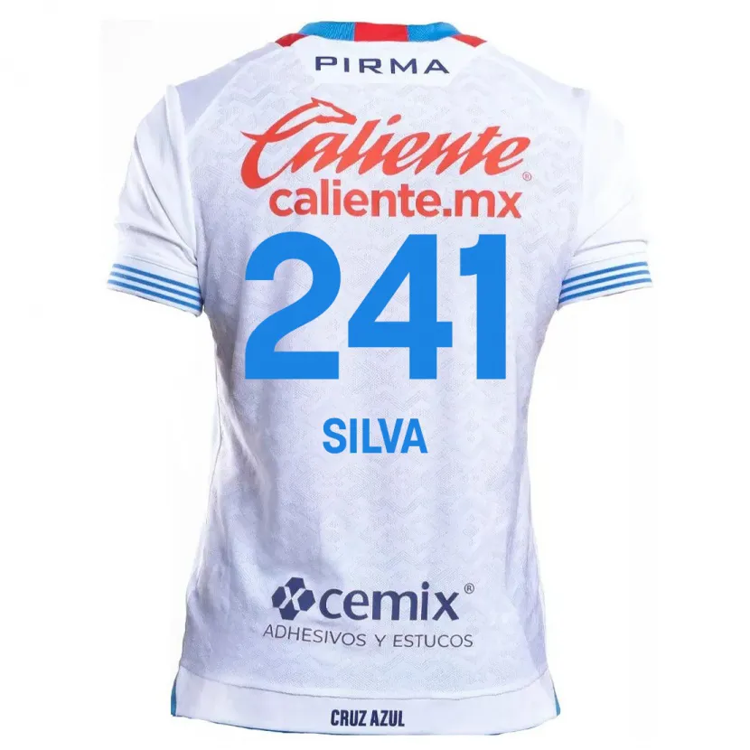 DanxenキッズIván Silva#241白青アウェイシャツ2024/25ジャージーユニフォーム