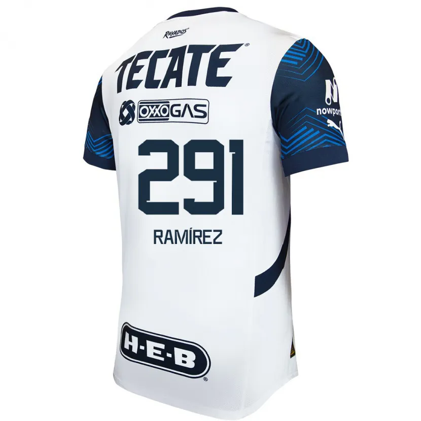 DanxenキッズFabián Ramírez#291白青アウェイシャツ2024/25ジャージーユニフォーム