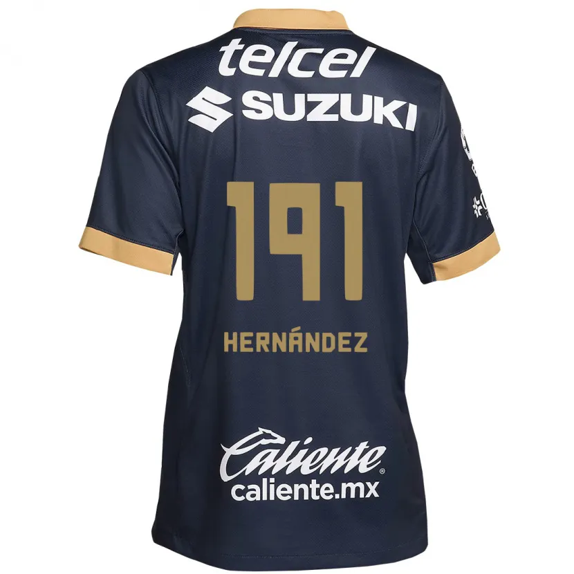 DanxenキッズMarco Hernández#191オブシディアンゴールドホワイトアウェイシャツ2024/25ジャージーユニフォーム