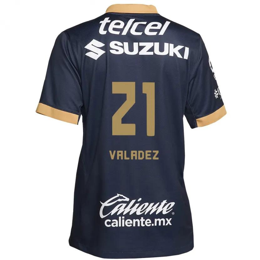 Danxenキッズナタリア・マシアス・バラデス#21オブシディアンゴールドホワイトアウェイシャツ2024/25ジャージーユニフォーム