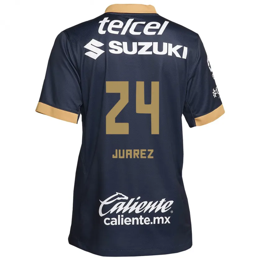 Danxenキッズガブリエラ・フアレス#24オブシディアンゴールドホワイトアウェイシャツ2024/25ジャージーユニフォーム