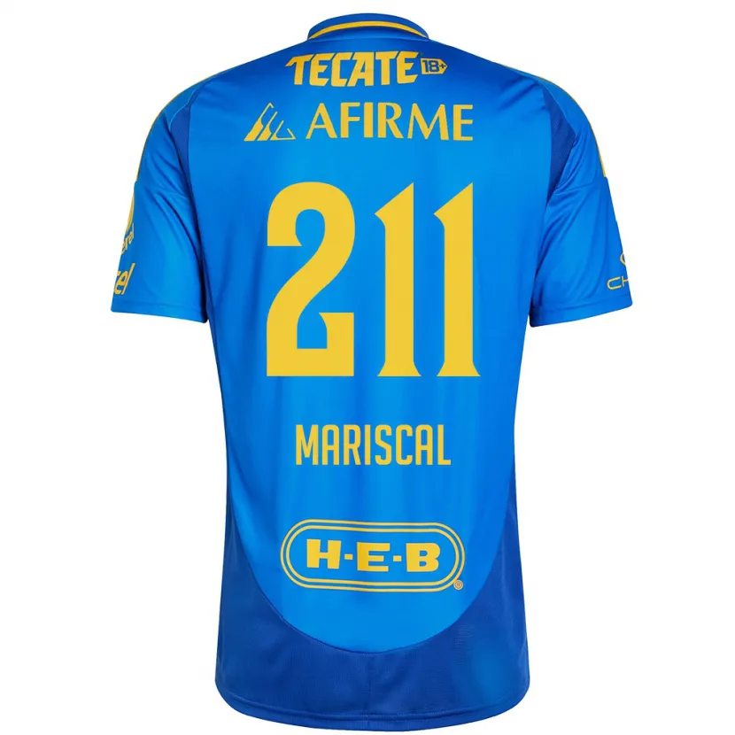 DanxenキッズKevin Mariscal#211青 黄アウェイシャツ2024/25ジャージーユニフォーム