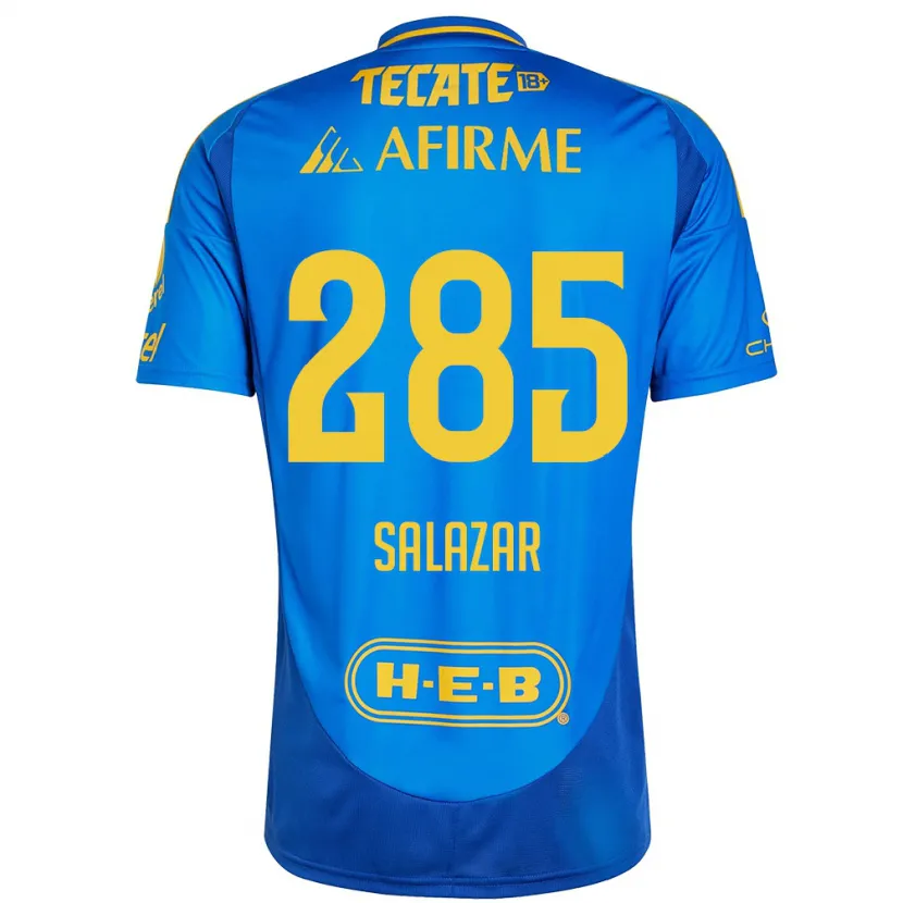 DanxenキッズBryan Salazar#285青 黄アウェイシャツ2024/25ジャージーユニフォーム
