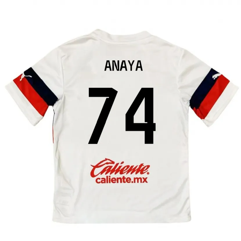 Danxenキッズマリオ・アナヤ#74赤、白アウェイシャツ2024/25ジャージーユニフォーム