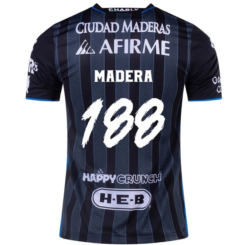 DanxenキッズHéctor Madera#188白黒アウェイシャツ2024/25ジャージーユニフォーム