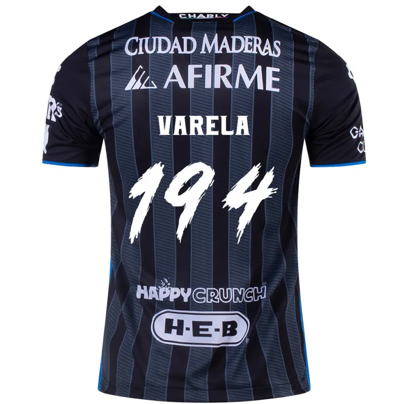 DanxenキッズJosé Varela#194白黒アウェイシャツ2024/25ジャージーユニフォーム