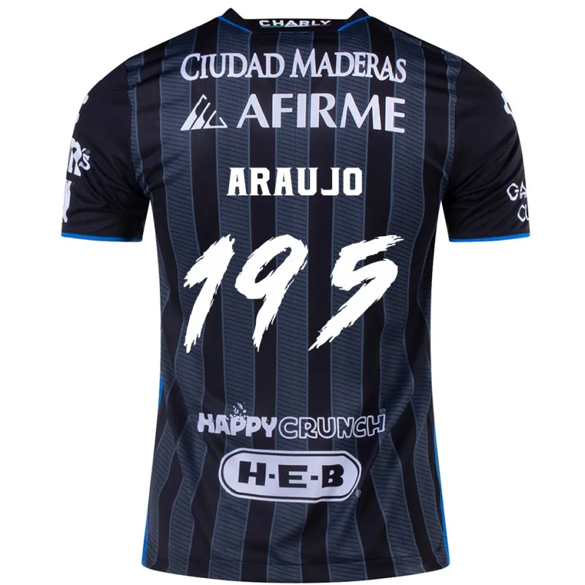 DanxenキッズDiego Araujo#195白黒アウェイシャツ2024/25ジャージーユニフォーム