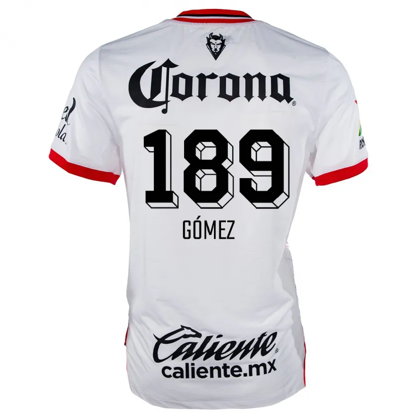 DanxenキッズEnrique Gómez#189赤、白アウェイシャツ2024/25ジャージーユニフォーム