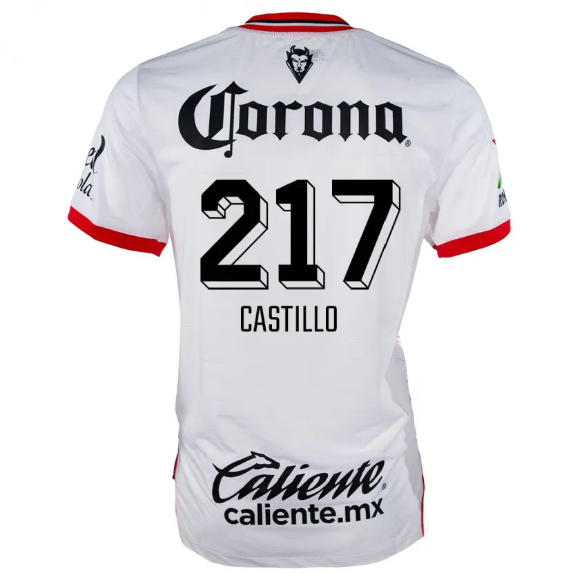 DanxenキッズKlever Castillo#217赤、白アウェイシャツ2024/25ジャージーユニフォーム