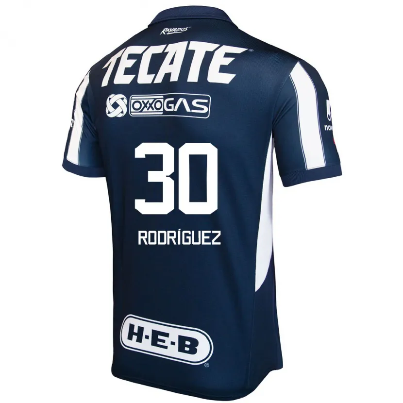 DanxenメンズJorge Rodríguez#30青 赤 白ホームシャツ2024/25ジャージーユニフォーム