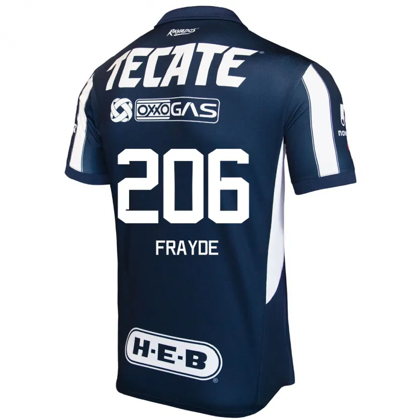 DanxenメンズCarlos Frayde#206青 赤 白ホームシャツ2024/25ジャージーユニフォーム