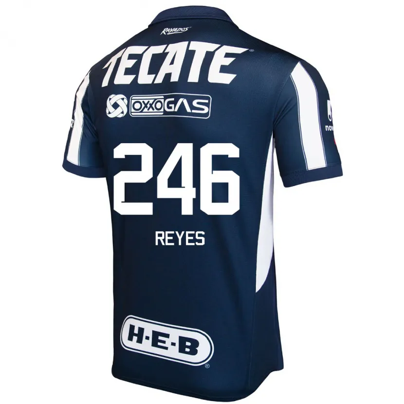 DanxenメンズCristian Reyes#246青 赤 白ホームシャツ2024/25ジャージーユニフォーム