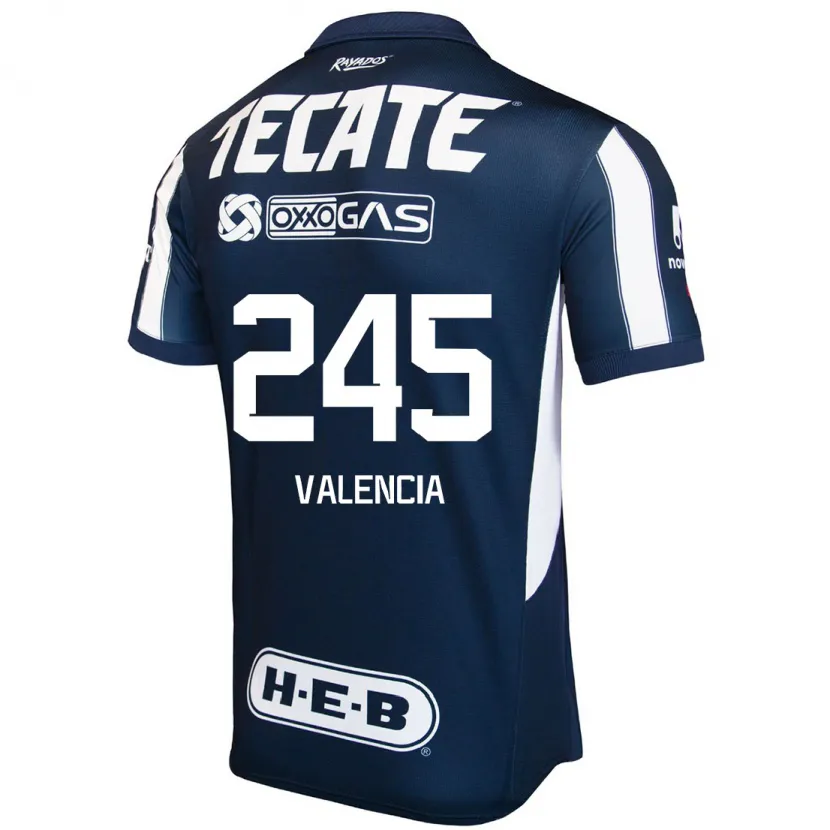 DanxenメンズCristian Valencia#245青 赤 白ホームシャツ2024/25ジャージーユニフォーム