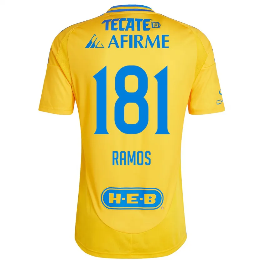 DanxenメンズAnthony Ramos#181ゴールドイエローホームシャツ2024/25ジャージーユニフォーム