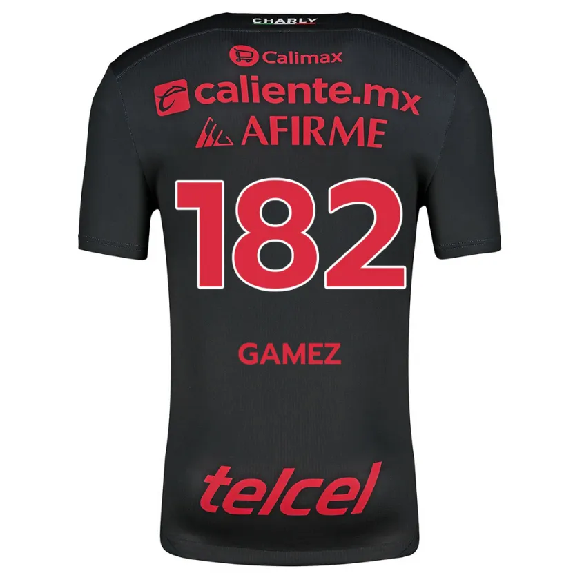 DanxenメンズMark Gamez#182ブラックレッドホームシャツ2024/25ジャージーユニフォーム