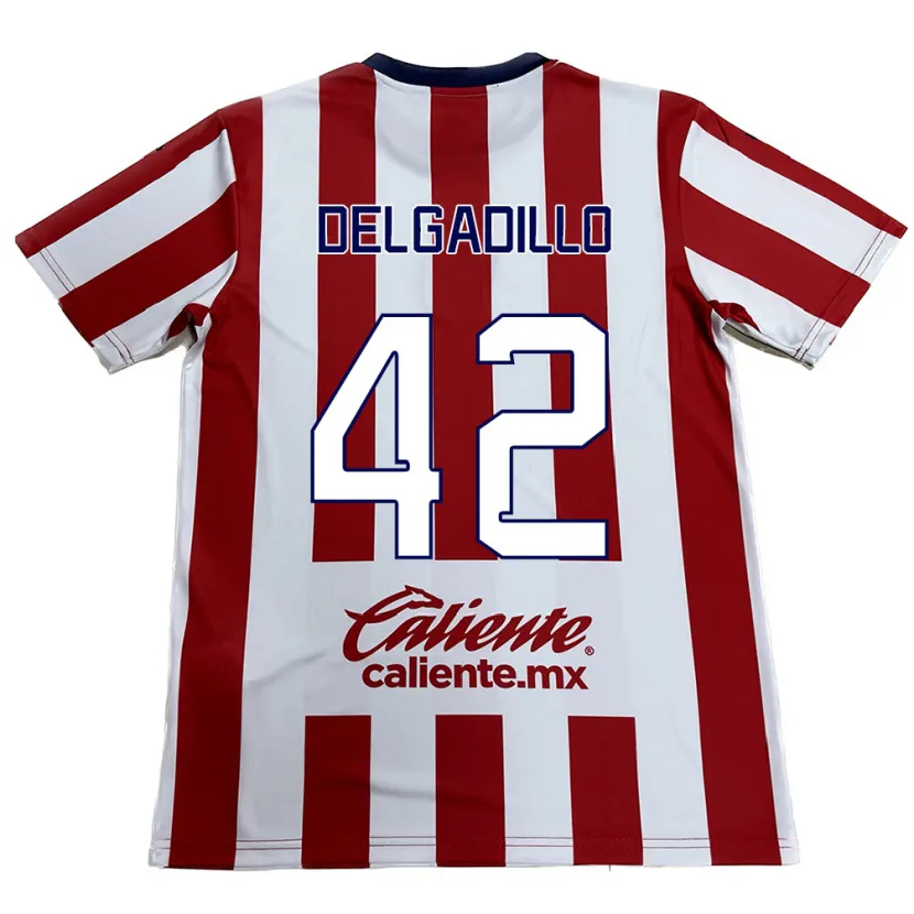 DanxenメンズDiego Delgadillo#42赤白ホームシャツ2024/25ジャージーユニフォーム