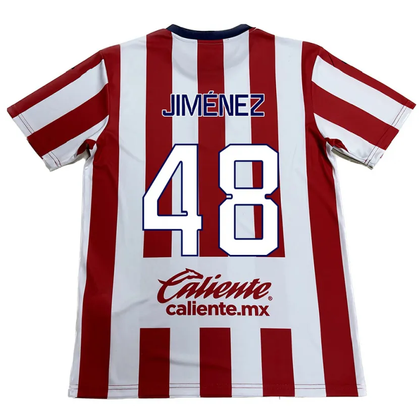 DanxenメンズLeonardo Jiménez#48赤白ホームシャツ2024/25ジャージーユニフォーム