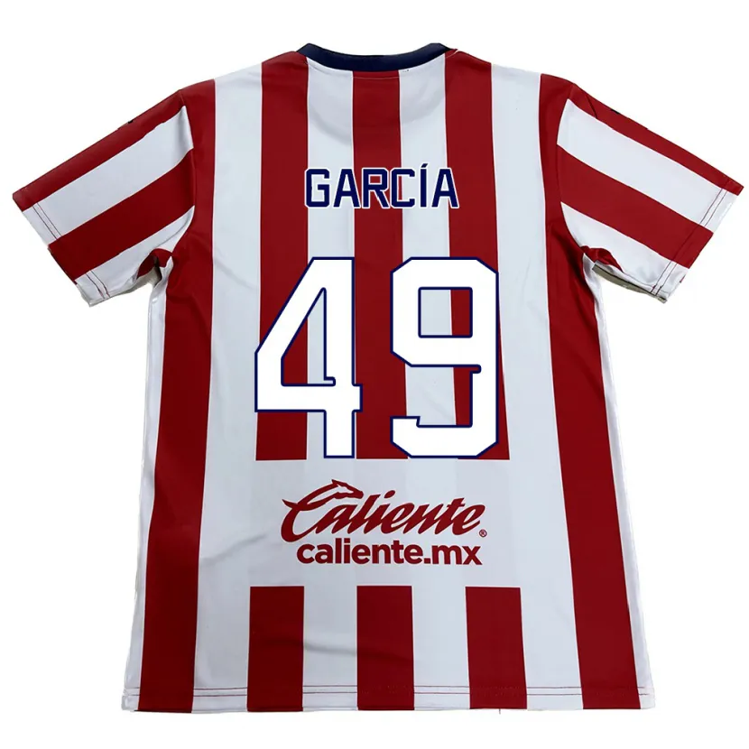 DanxenメンズGilberto García#49赤白ホームシャツ2024/25ジャージーユニフォーム