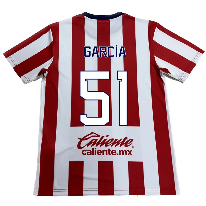 DanxenメンズEduardo García#51赤白ホームシャツ2024/25ジャージーユニフォーム